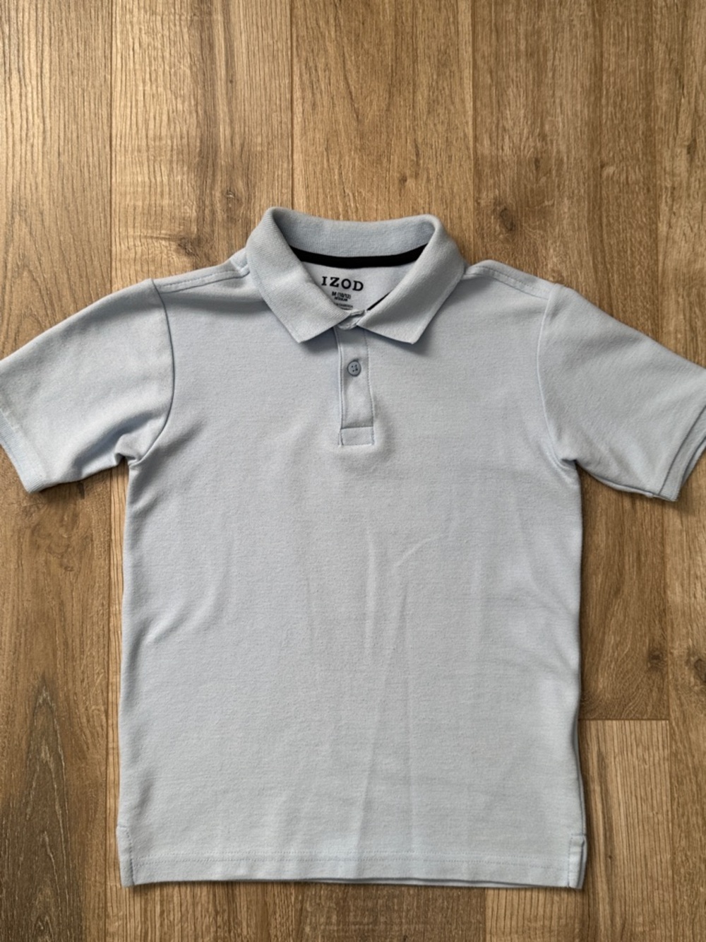 Izod Boys Light Blue Short-Sleeve Polo Size M (10/12)